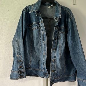 St. Johns Bay denim jacket with stretch